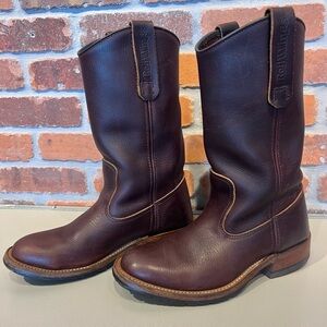 Women's Brown Leather Heeled Boots